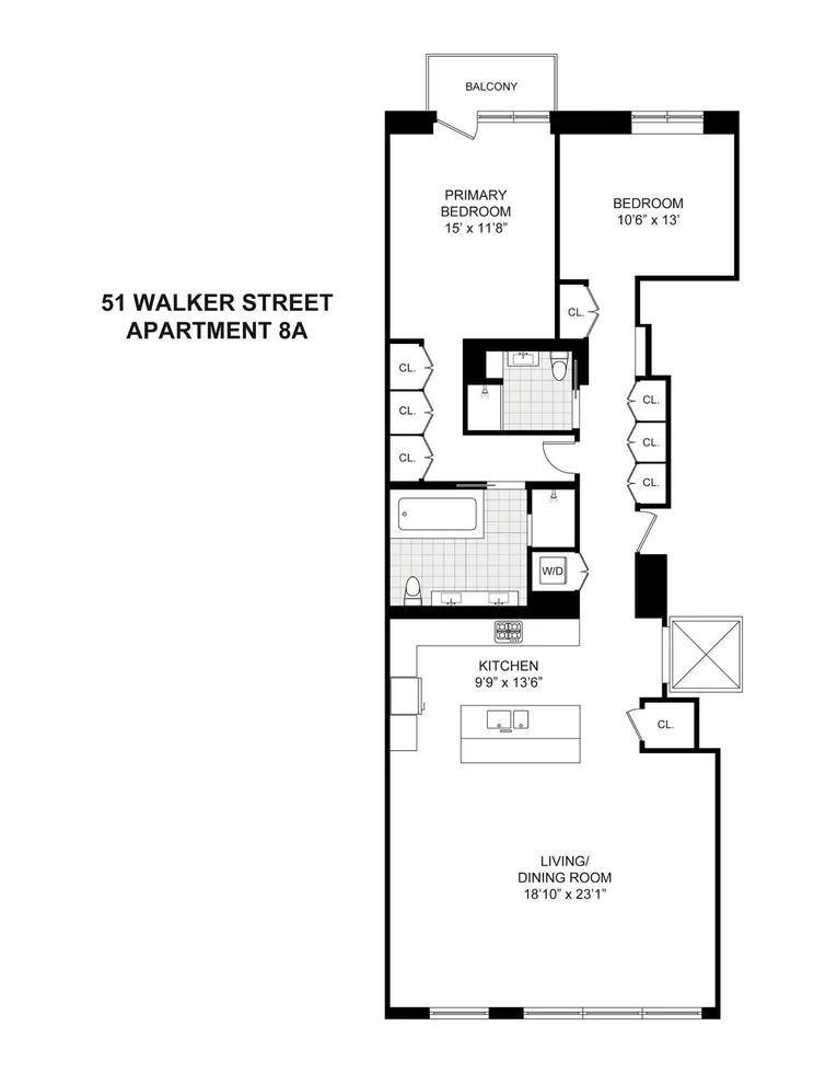Unit for sale at 51 WALKER Street, Manhattan, NY 10013
