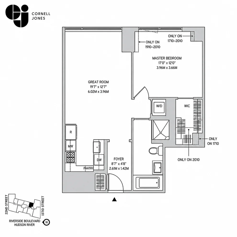Unit for sale at 60 Riverside Boulevard, Manhattan, NY 10069