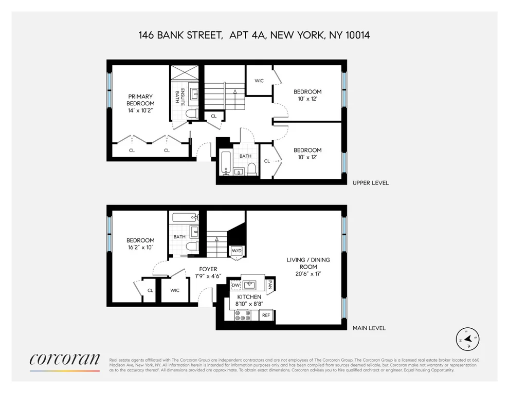 Unit for sale at 146 BANK Street, Manhattan, NY 10014
