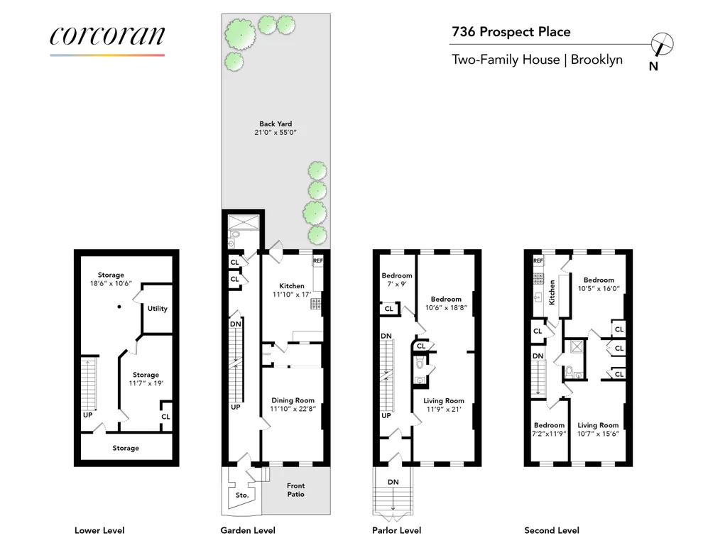 Unit for sale at 736 PROSPECT Place, Brooklyn, NY 11216