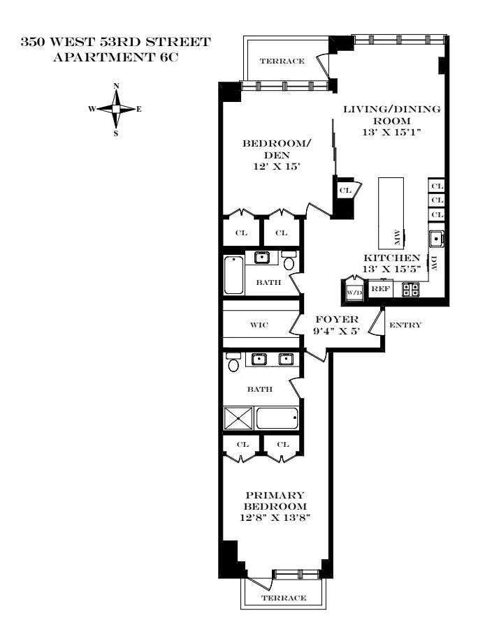 Unit for sale at 350 W 53RD Street, Manhattan, NY 10019