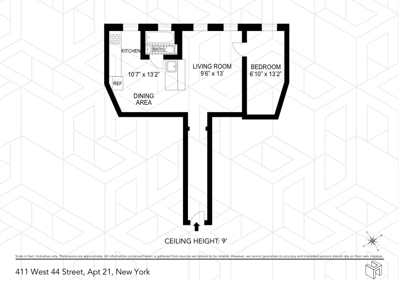Unit for sale at 411 W 44TH Street, Manhattan, NY 10036