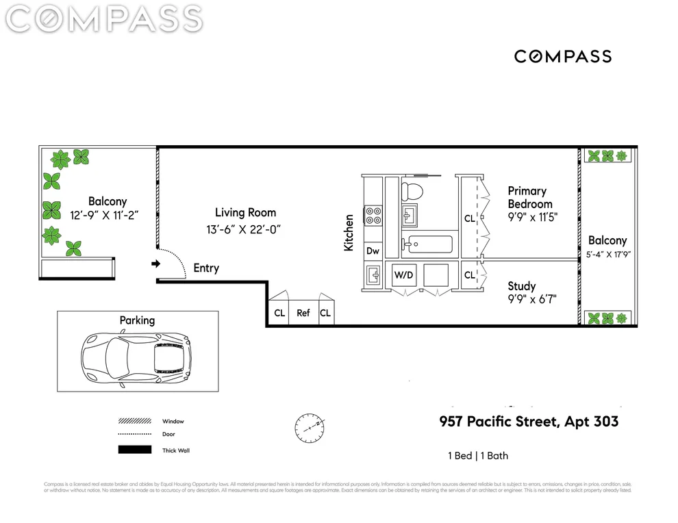 Unit for sale at 957 Pacific Street, Brooklyn, NY 11238