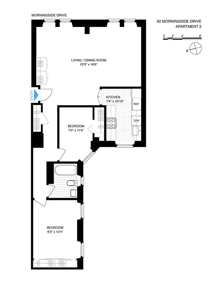 Unit for sale at 50 Morningside Drive, Manhattan, NY 10025