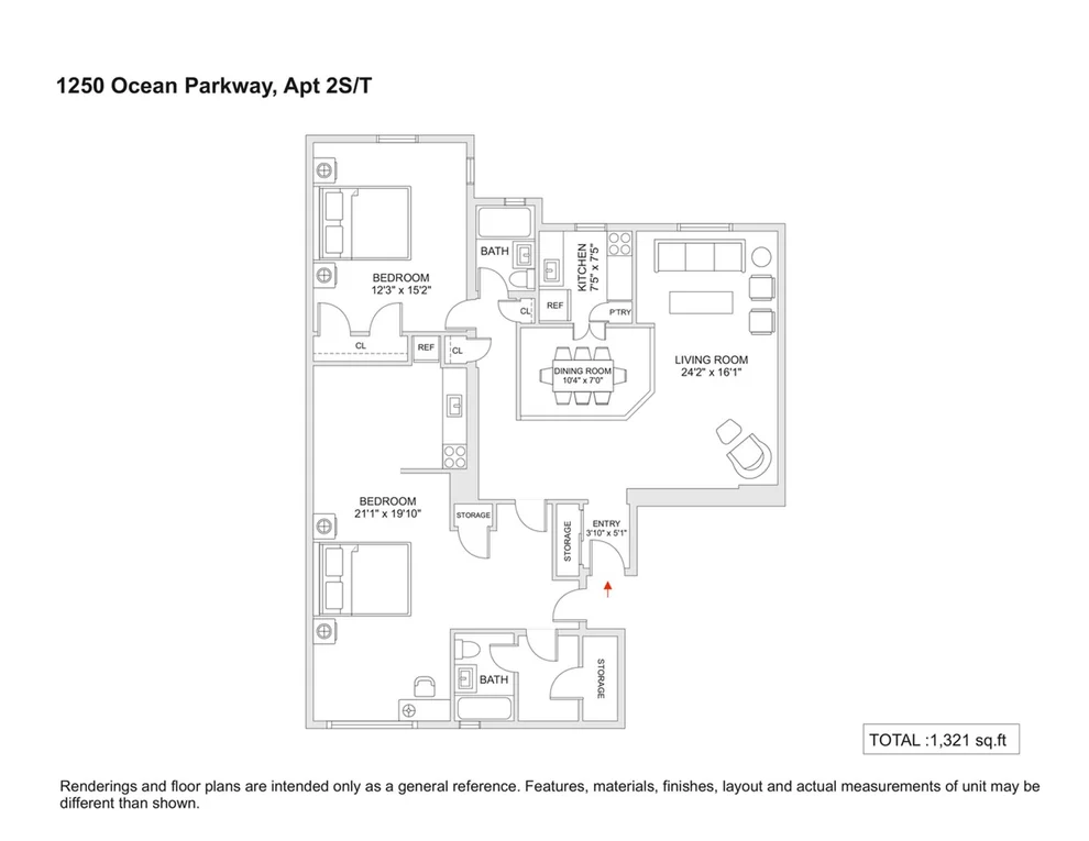 Unit for sale at 1250 OCEAN Parkway, Brooklyn, NY 11230
