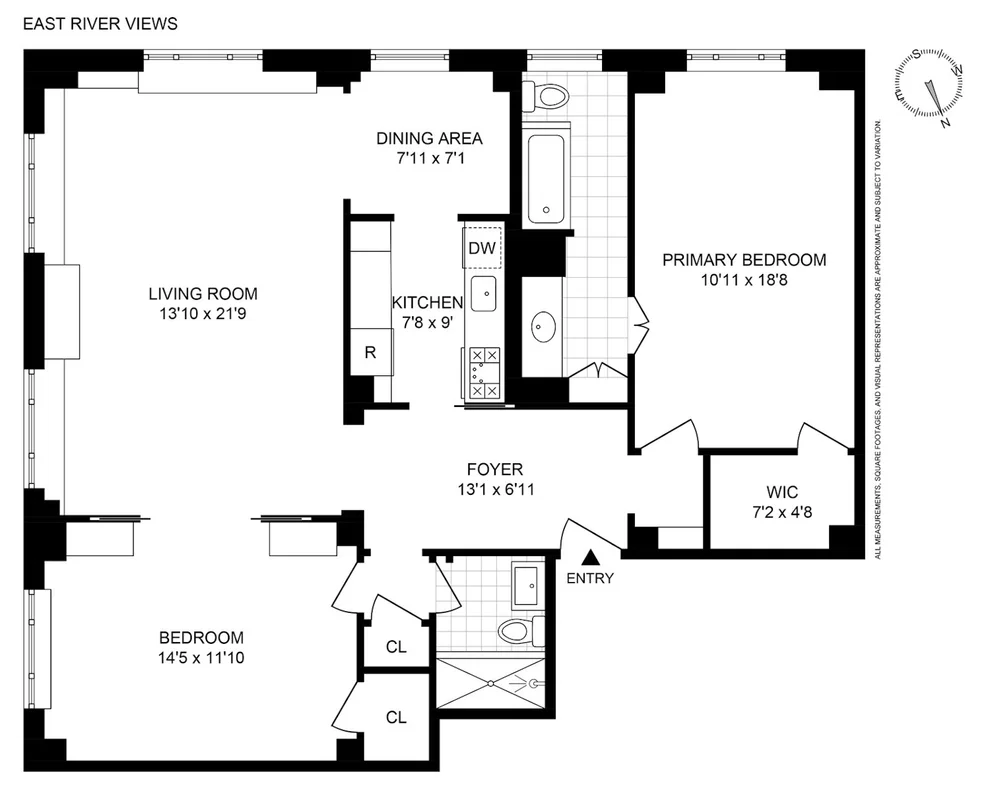 Unit for sale at 2 BEEKMAN Place, Manhattan, NY 10022