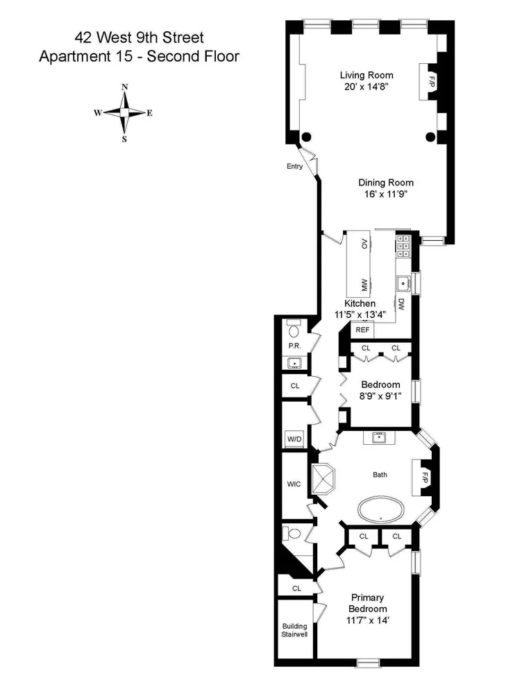 Unit for sale at 42 W 9th Street, Manhattan, NY 10011