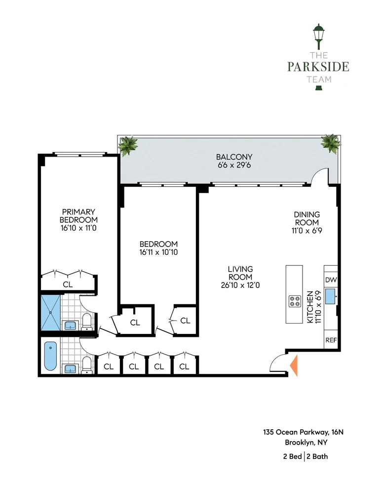 Unit for sale at 135 Ocean Parkway, Brooklyn, NY 11218