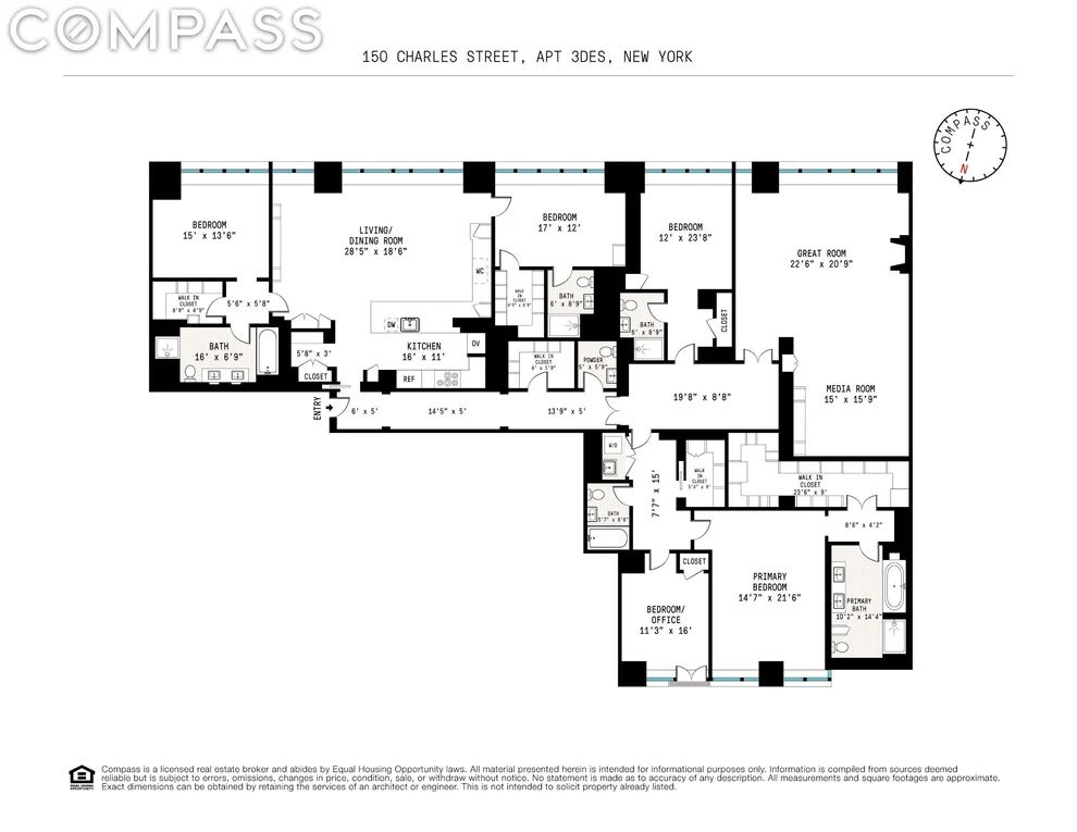 Unit for sale at 150 Charles Street, Manhattan, NY 10014