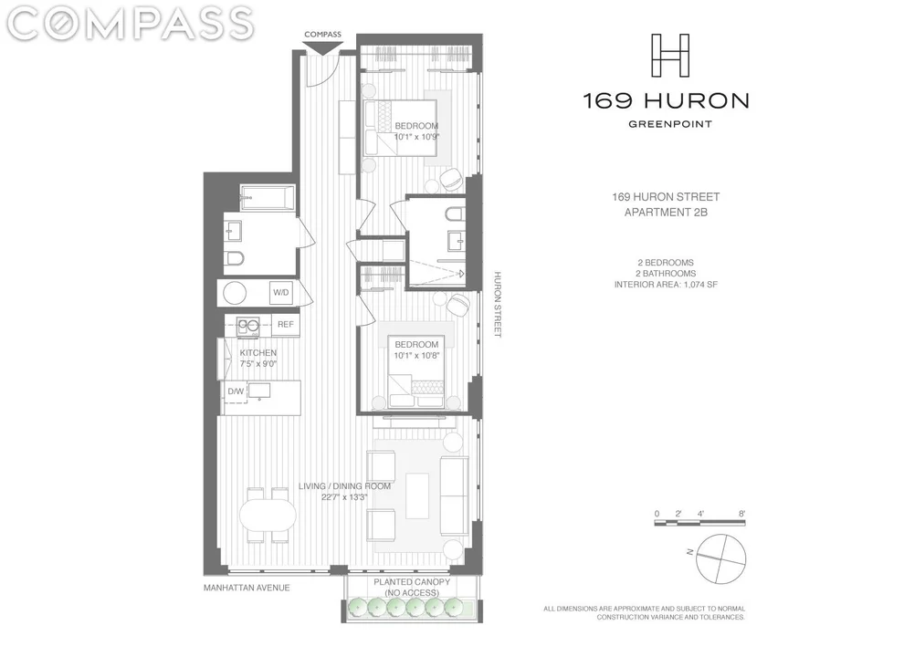 Unit for sale at 169 Huron Street, Brooklyn, NY 11222