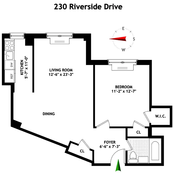 Unit for sale at 230 Riverside Drive, Manhattan, NY 10025