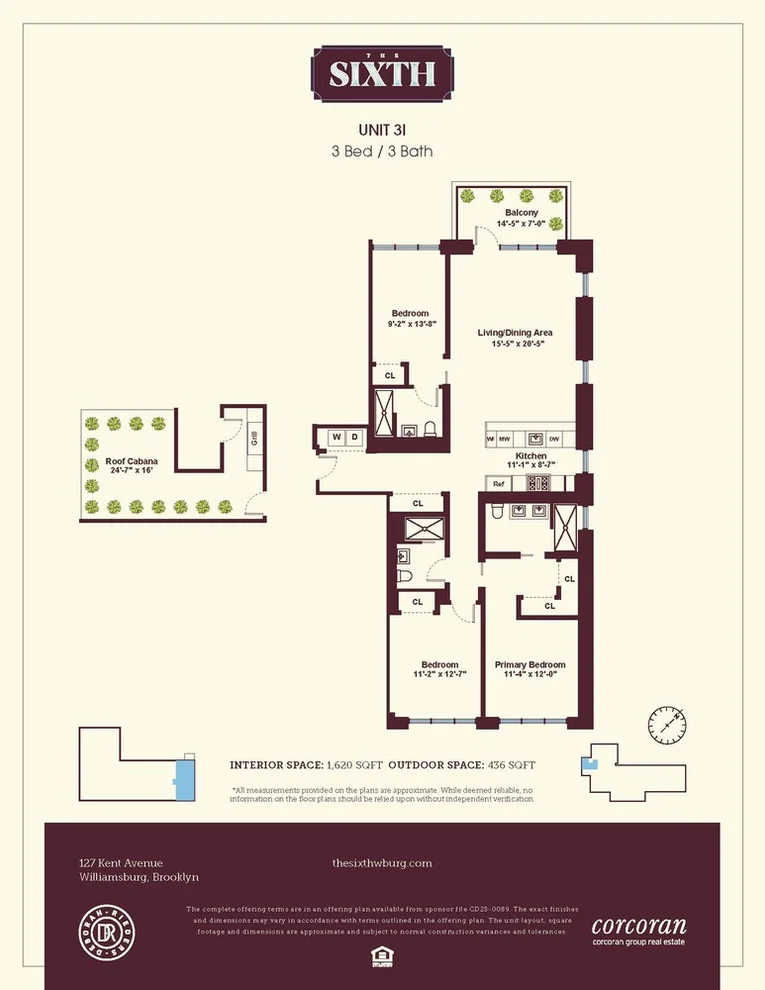 Unit for sale at 127 KENT Avenue, Brooklyn, NY 11249