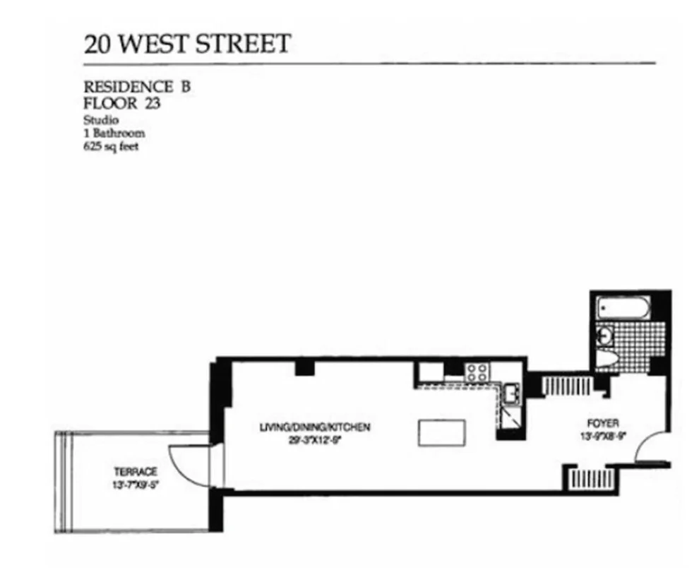 Unit for sale at 20 WEST Street, Manhattan, NY 10004