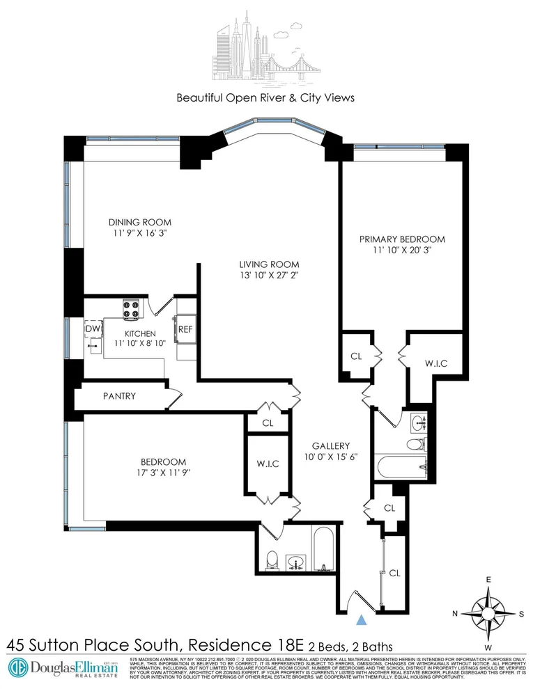 Unit for sale at 45 SUTTON Place S, Manhattan, NY 10022
