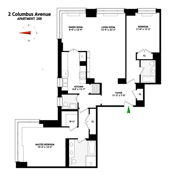 Unit for sale at 2 COLUMBUS Avenue, Manhattan, NY 10023