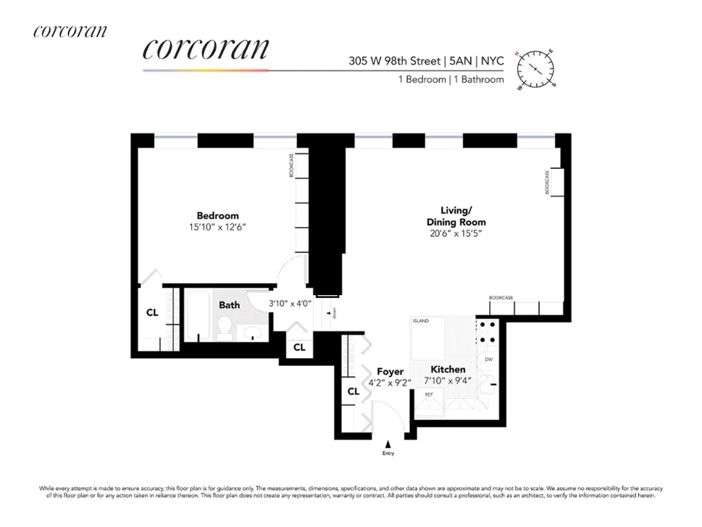 Unit for sale at 305 W 98TH Street, Manhattan, NY 10025