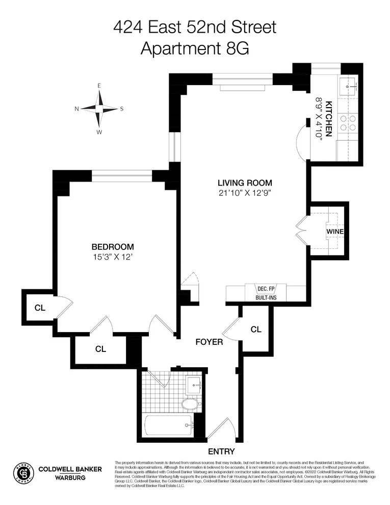 Unit for sale at 424 E 52ND Street, Manhattan, NY 10022