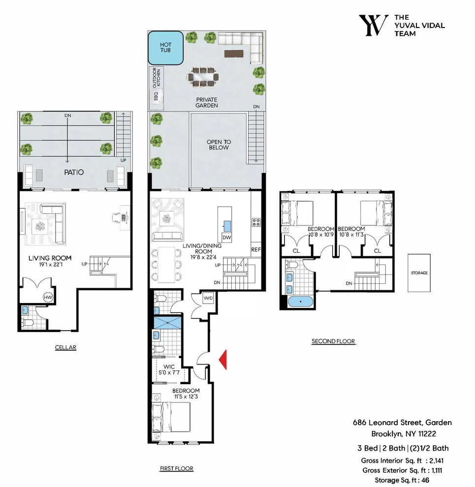 Unit for sale at 686 Leonard Street, Brooklyn, NY 11222
