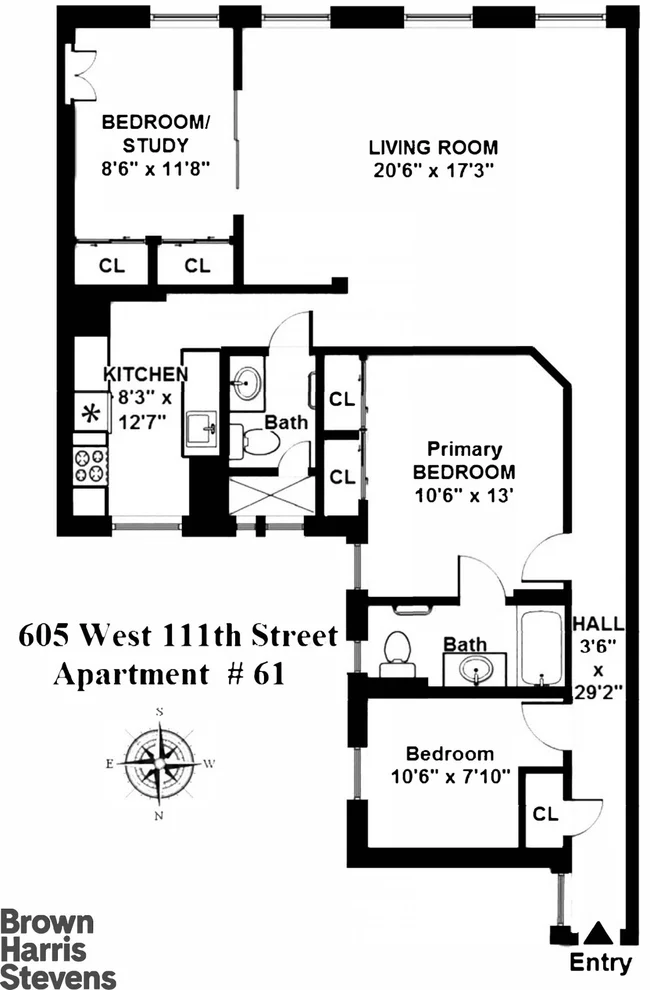 Unit for sale at 605 W 111TH Street, Manhattan, NY 10025