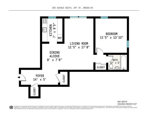 Unit for sale at 393 Ave S, Brooklyn, NY 11223