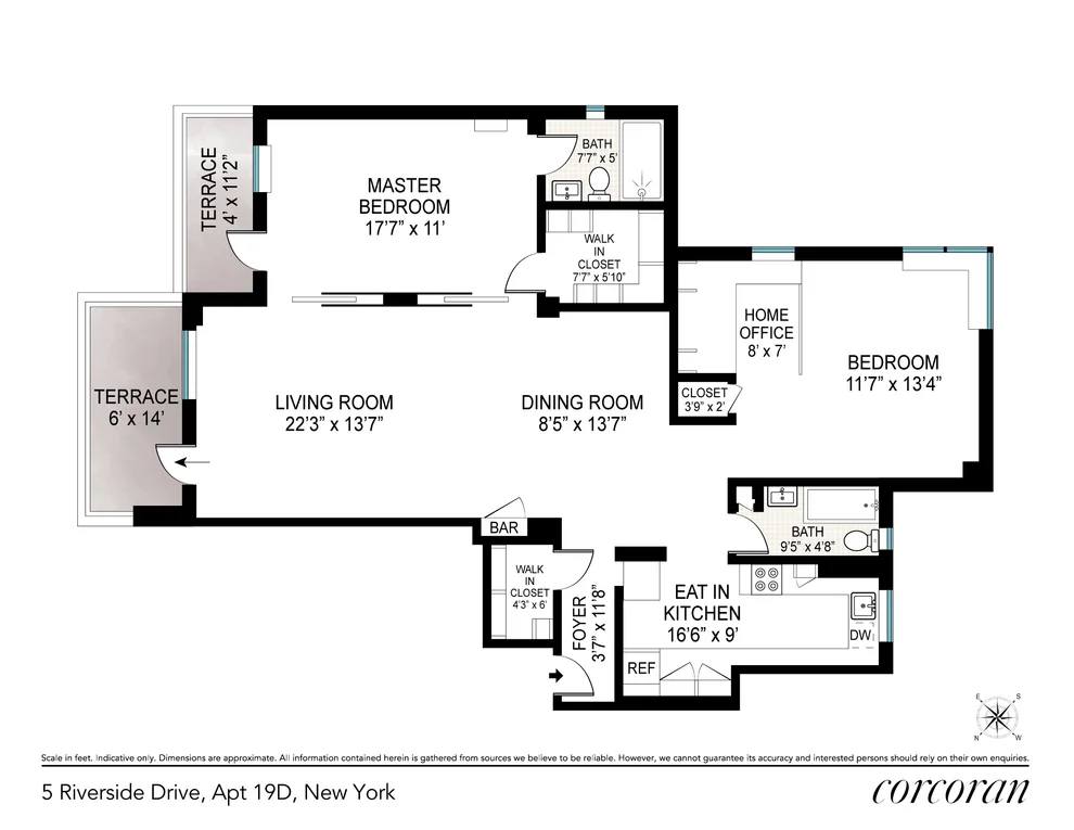 Unit for sale at 5 RIVERSIDE Drive, Manhattan, NY 10023