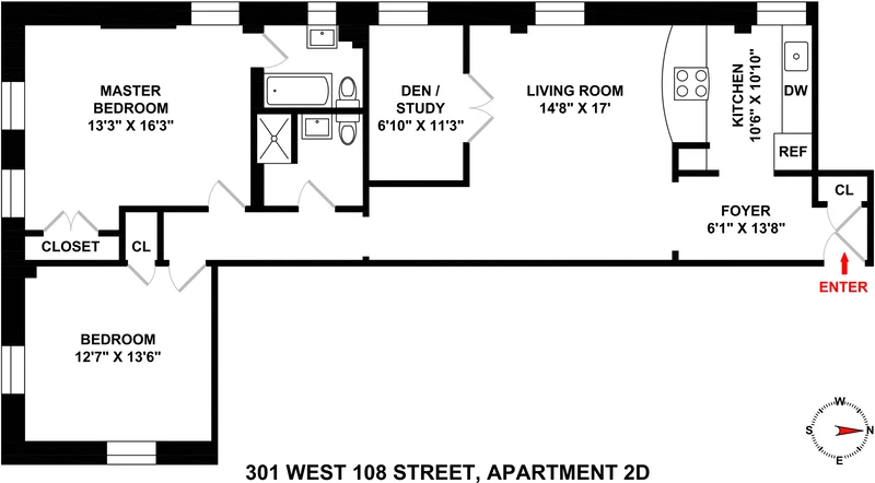 Unit for sale at 301 W 108TH Street, Manhattan, NY 10025
