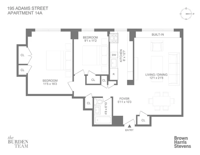 Unit for sale at 195 ADAMS Street, Brooklyn, NY 11201