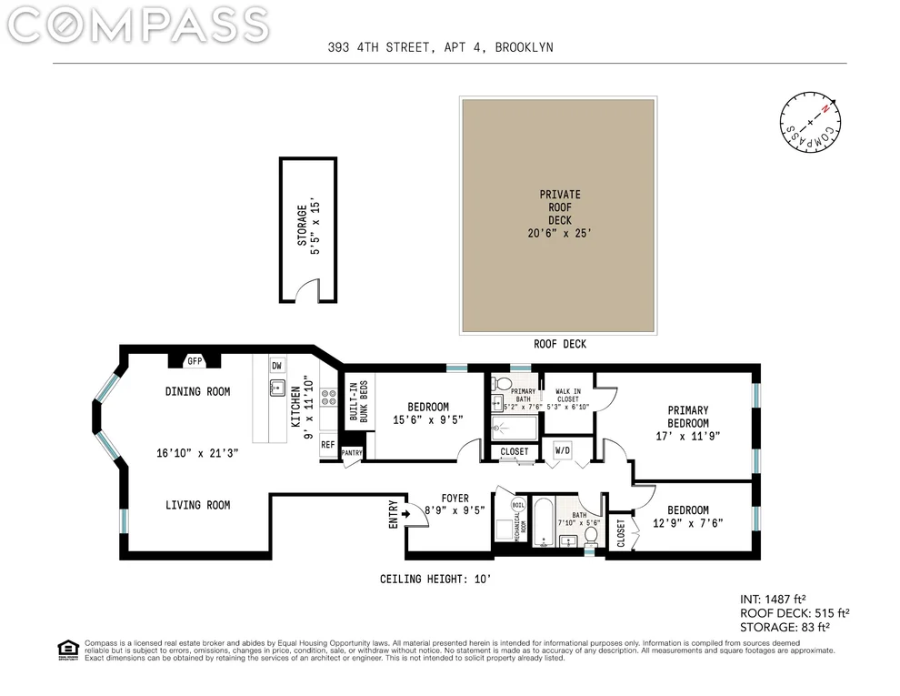 Unit for sale at 393 4th Street, Brooklyn, NY 11215