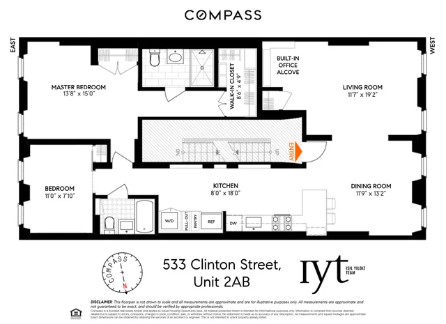 Unit for sale at 533 Clinton Street, Brooklyn, NY 11231
