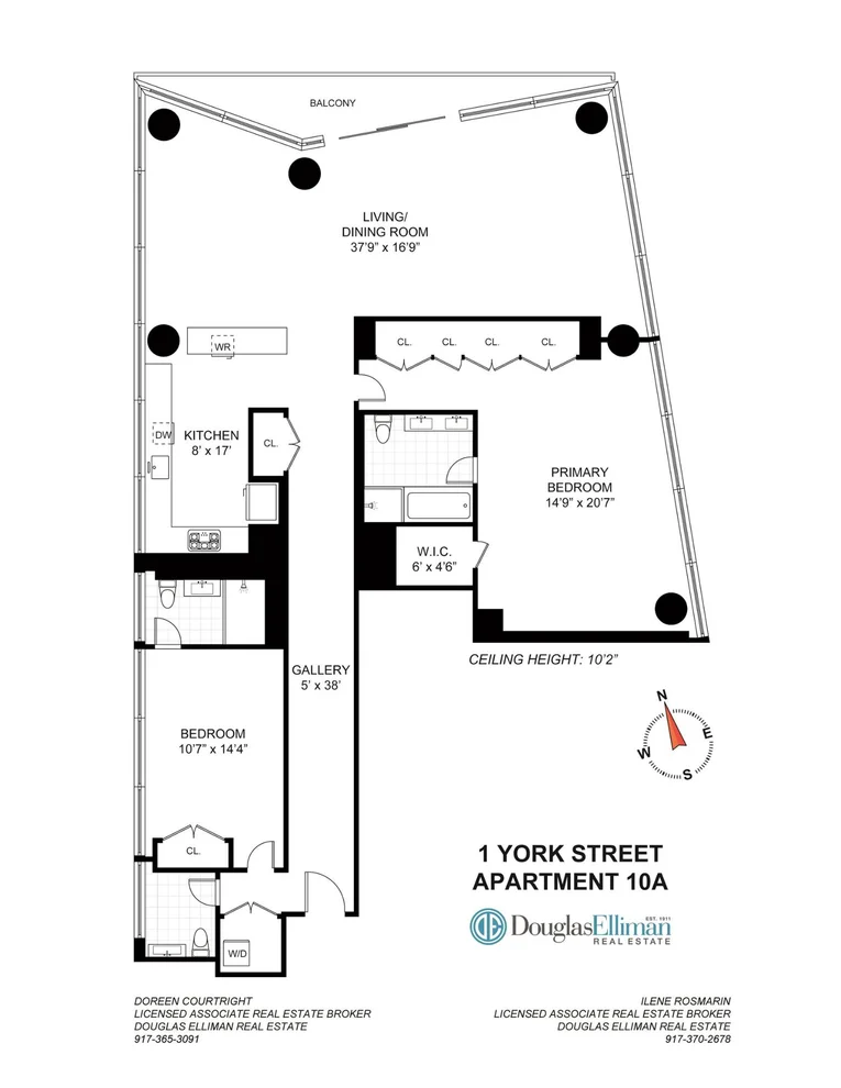 Unit for sale at 1 YORK Street, Manhattan, NY 10013