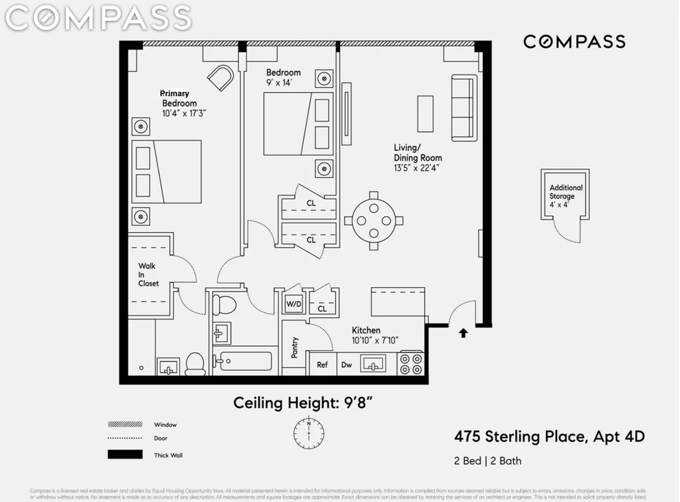 Unit for sale at 475 Sterling Place, Brooklyn, NY 11238