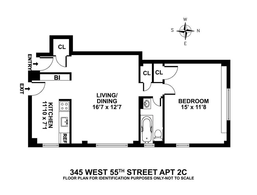 Unit for sale at 345 W 55th Street, Manhattan, NY 10019