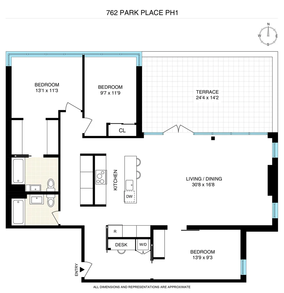 Unit for sale at 762 PARK Place, Brooklyn, NY 11216