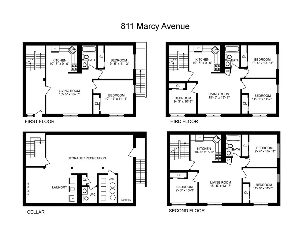 Unit for sale at 811 Marcy Avenue, Brooklyn, NY 11216
