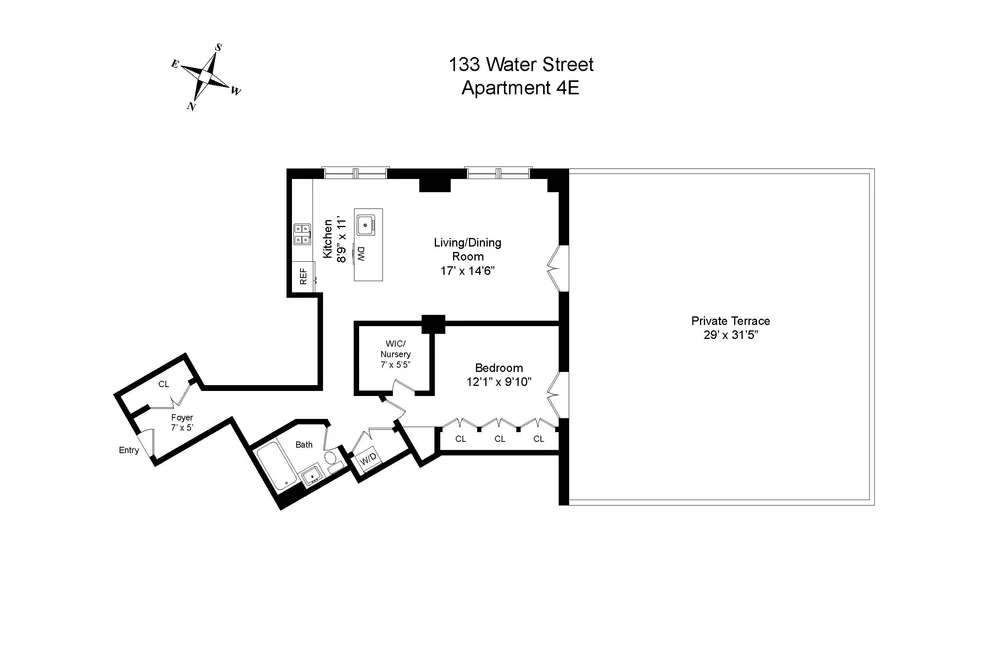 Unit for sale at 133 WATER Street, Brooklyn, NY 11201