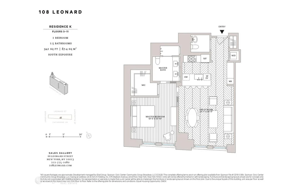 Unit for sale at 108 Leonard Street, Manhattan, NY 10013