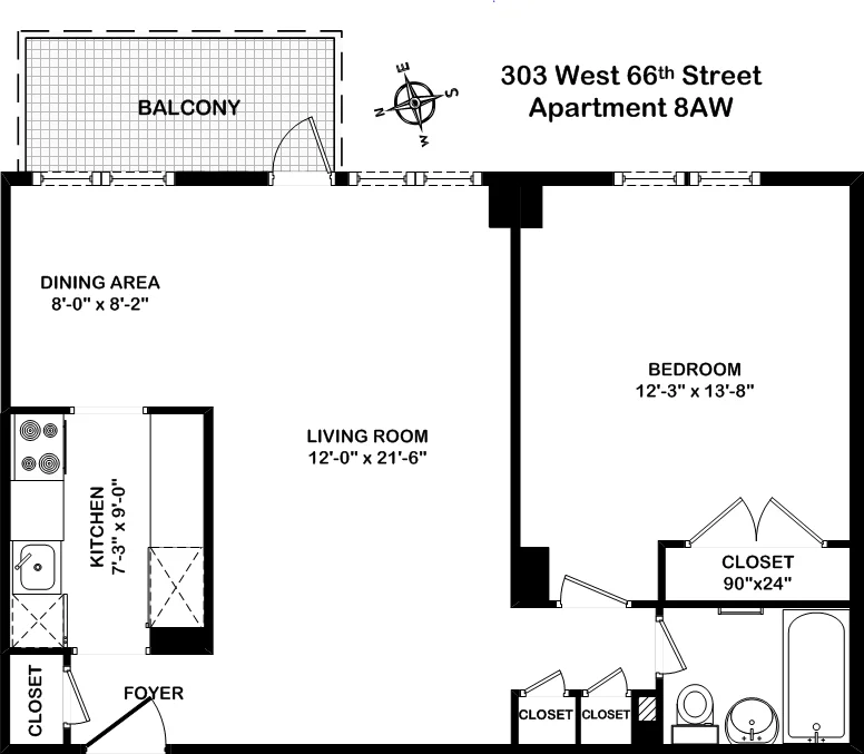 Unit for sale at 303 W 66TH Street, Manhattan, NY 10069