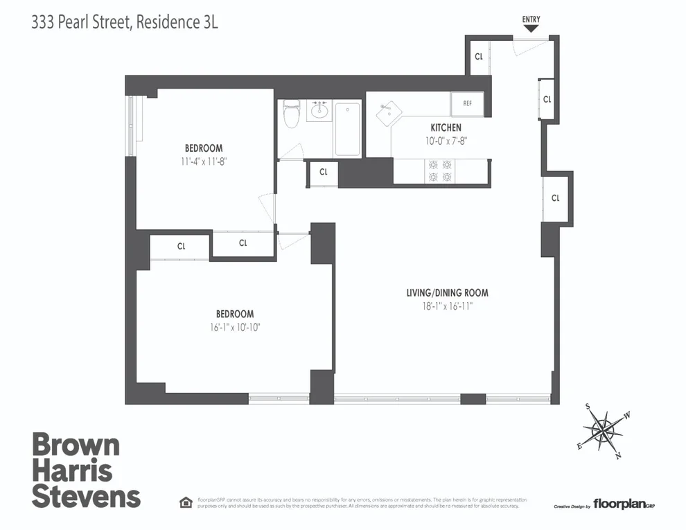 Unit for sale at 333 PEARL Street, Manhattan, NY 10038