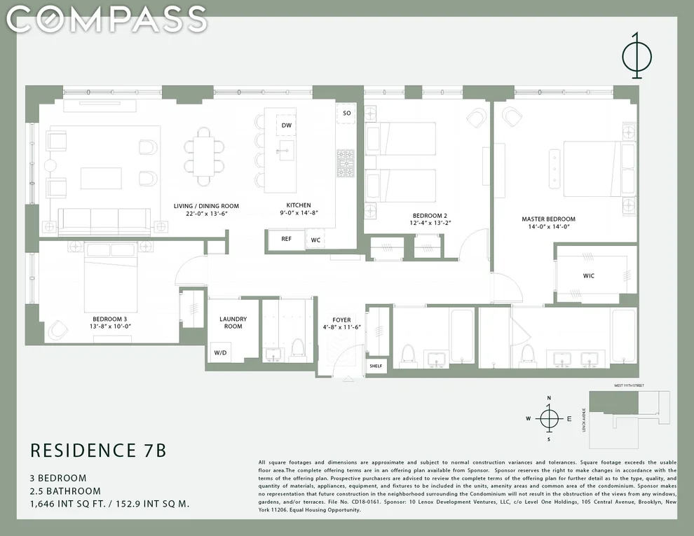 Unit for sale at 10 Lenox Avenue, Manhattan, NY 10026