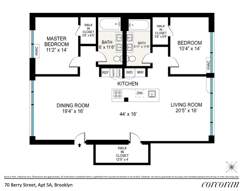 Unit for sale at 70 BERRY Street, Brooklyn, NY 11211