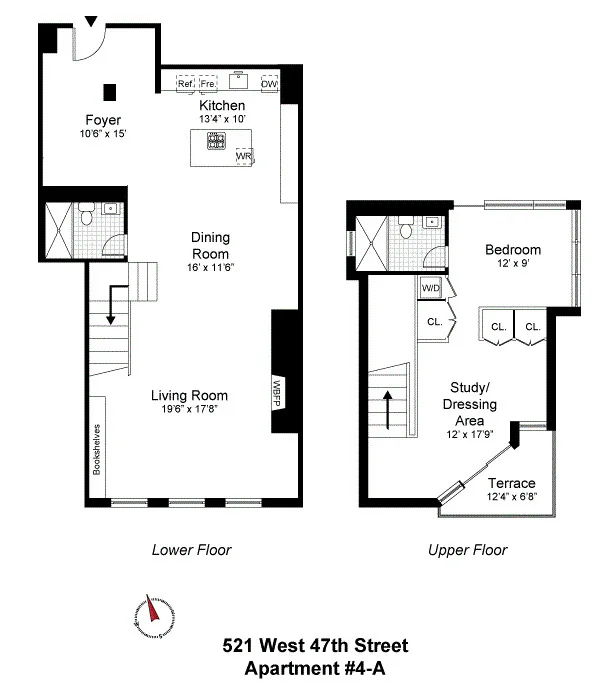 Unit for sale at 521 W 47TH Street, Manhattan, NY 10036