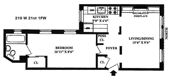 Unit for sale at 210 W 21ST Street, Manhattan, NY 10011