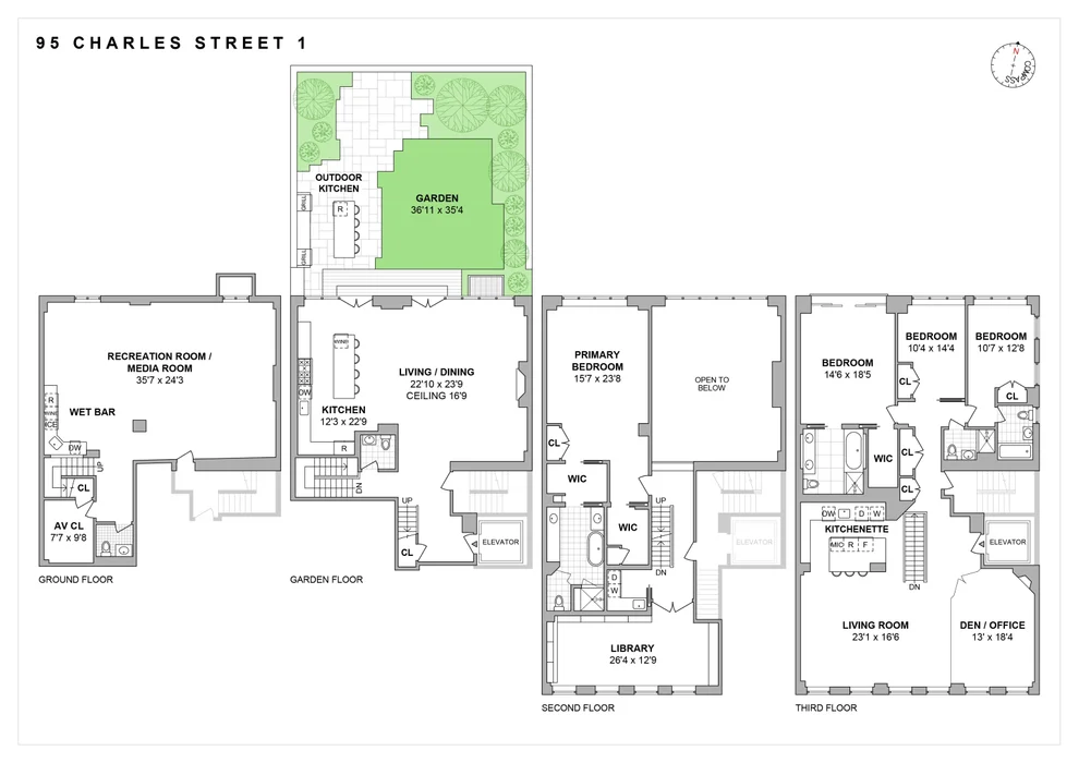 Unit for sale at 95 Charles Street, Manhattan, NY 10014