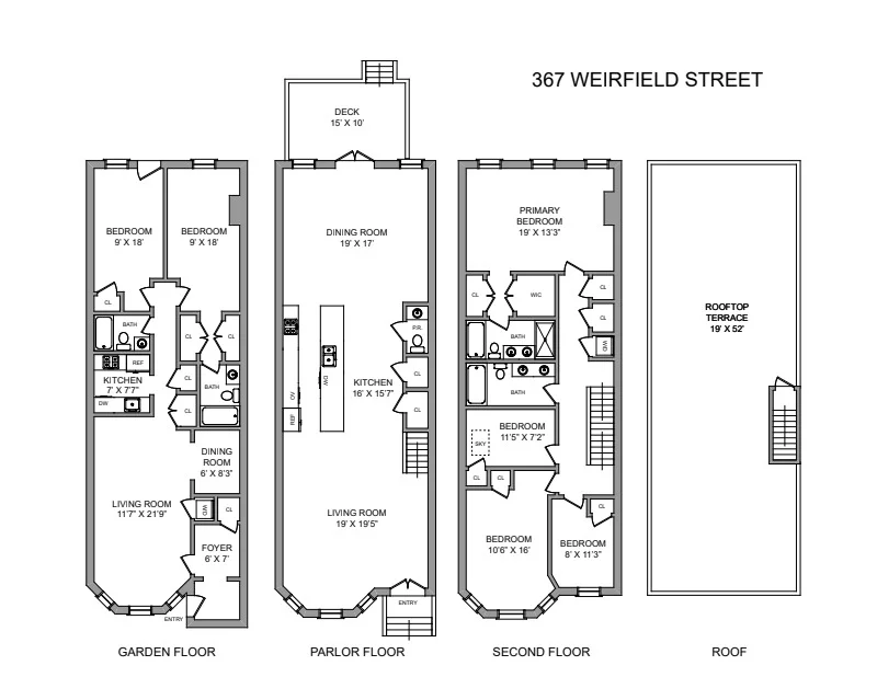 Unit for sale at 367 WEIRFIELD Street, Brooklyn, NY 11237