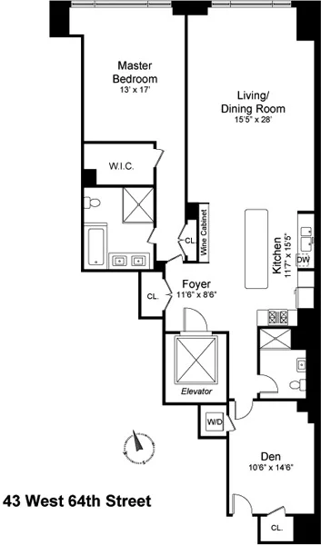 Unit for sale at 43 W 64th Street, Manhattan, NY 10023
