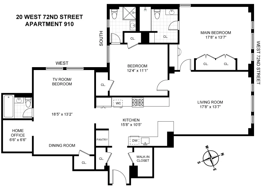 Unit for sale at 20 W 72nd Street, Manhattan, NY 10023