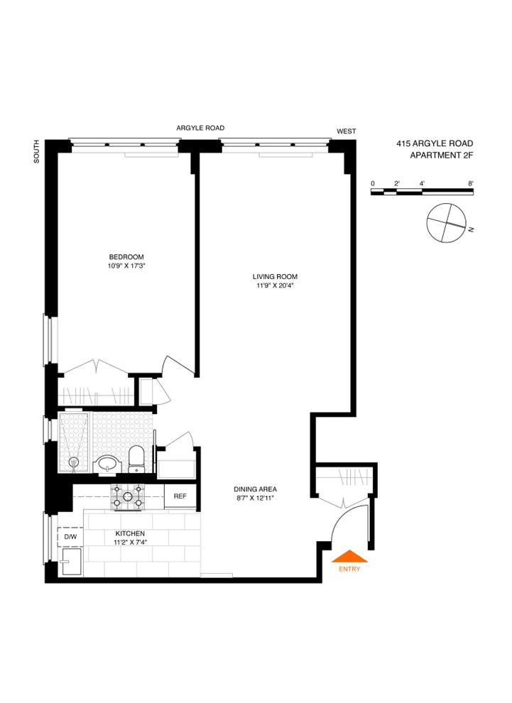 Unit for sale at 415 ARGYLE Road, Brooklyn, NY 11218