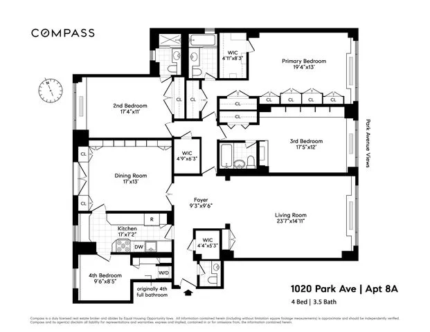 Unit for sale at 1020 Park Avenue, Manhattan, NY 10028