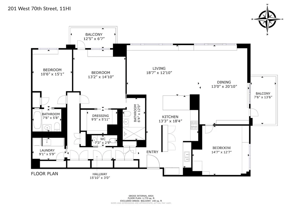 Unit for sale at 201 W 70th Street, Manhattan, NY 10023