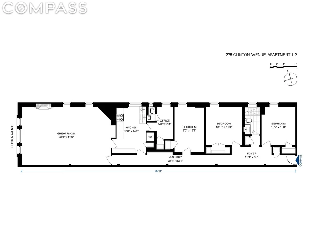 Unit for sale at 275 Clinton Avenue, Brooklyn, NY 11205